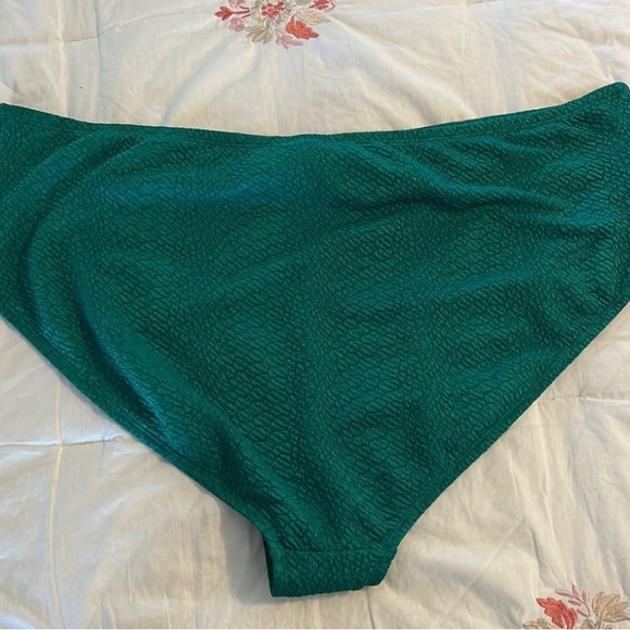 TIME & TRU Women’s Lattice Plus Side Bikini Swim Bottom Size 3X 
(24W-26W) Green - Picture 7 of 12